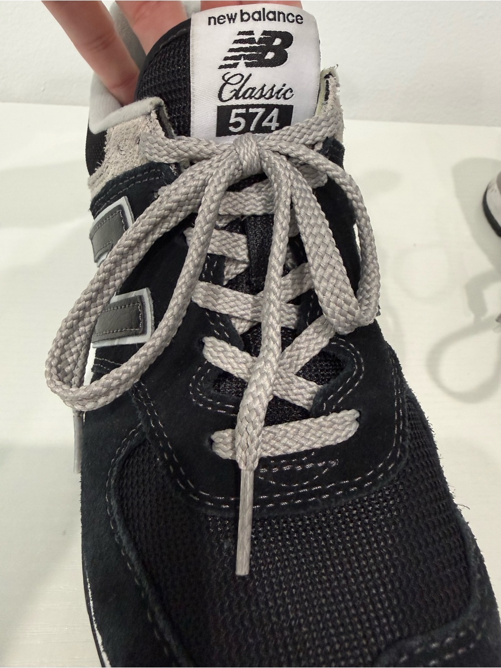 New Balance 574 Black and Gray Sneaker